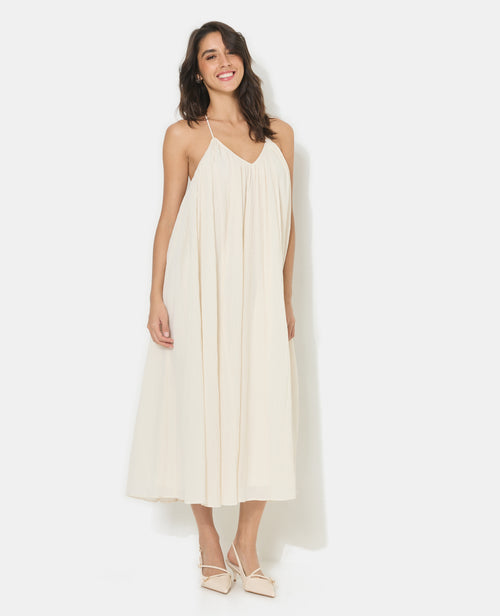 Robe longue et ample avec fines bretelles - PIMKIE - 1