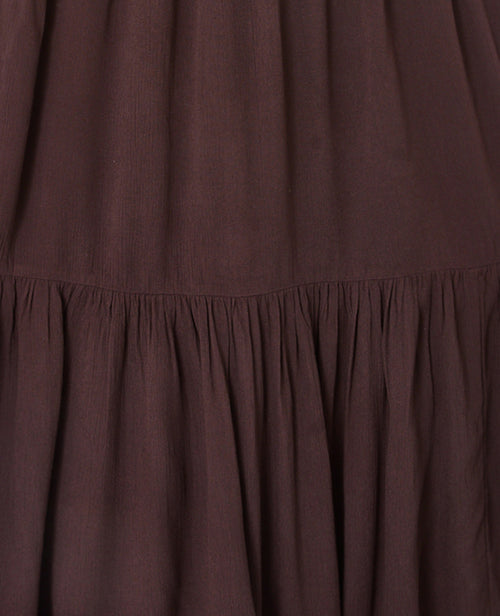 Robe longue évasée avec volant et bretelles fines - PIMKIE - 7