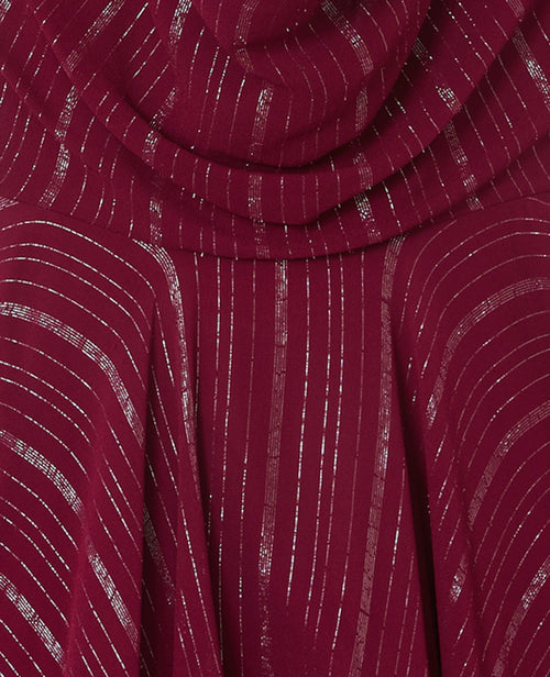 Robe courte dos-nu en voile rayé avec lurex - PIMKIE - 8