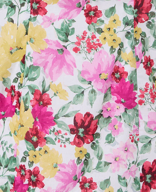 Robe courte manches ballons motif fleurs - PIMKIE - 8