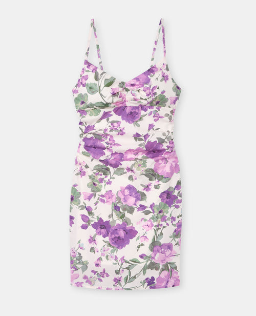 Robe courte à bretelles motif fleurs - PIMKIE - 4