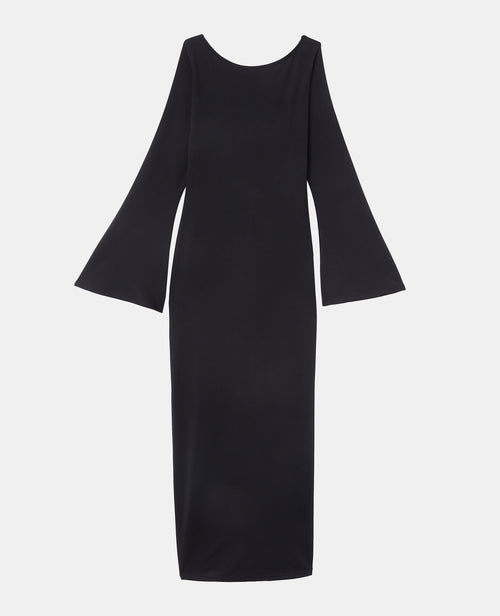 Robe longue dos nu avec manches flare - PIMKIE - 4