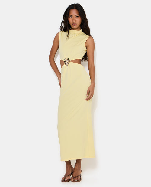 Robe longue avec découpe taille et détail bijou - PIMKIE - 1