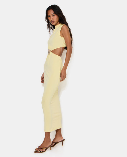 Robe longue avec découpe taille et détail bijou - PIMKIE - 2