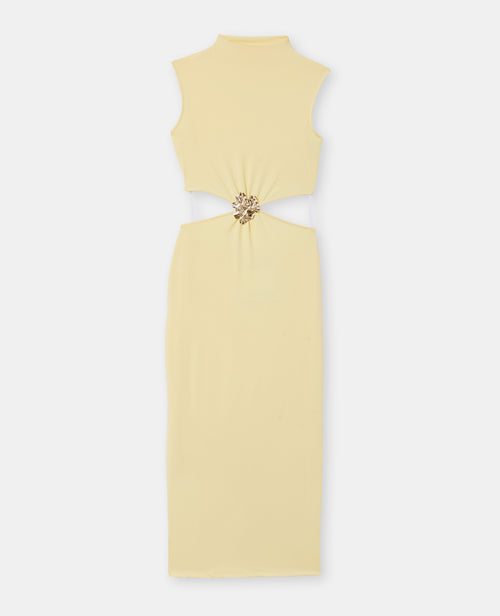 Robe longue avec découpe taille et détail bijou - PIMKIE - 4