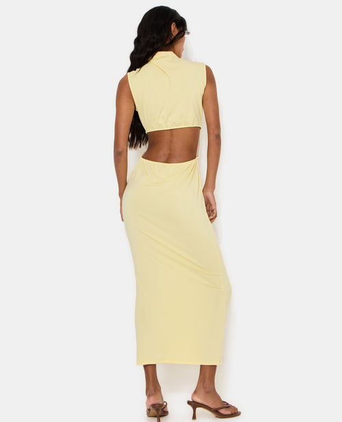 Robe longue avec découpe taille et détail bijou - PIMKIE - 6