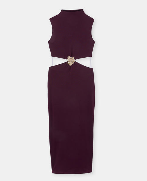 Robe longue avec découpe taille et détail bijou - PIMKIE - 4