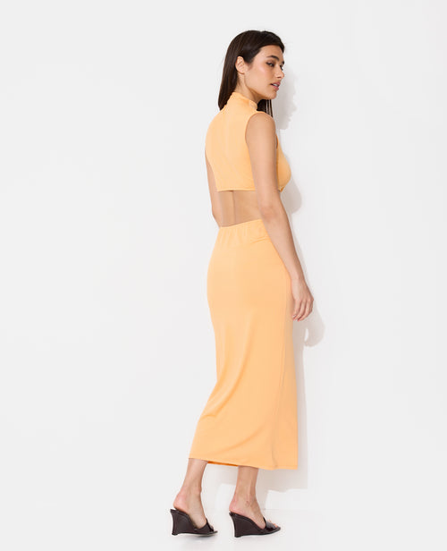 Robe longue avec découpe taille et détail bijou - PIMKIE - 1