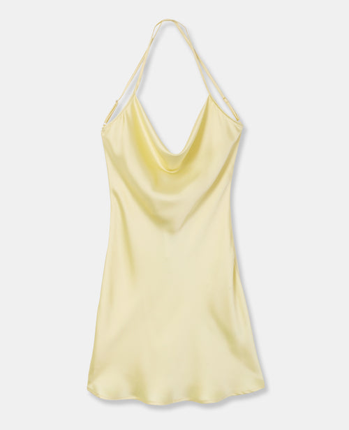 Robe courte en satin encolure bénitier - PIMKIE - 4
