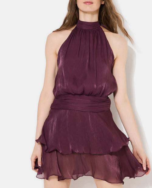 Robe courte dos-nu en satin - PIMKIE - 2