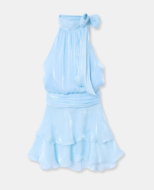 Robe courte dos-nu en satin - PIMKIE - 4