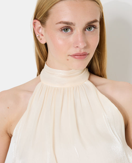 Robe courte dos-nu en satin - PIMKIE - 2