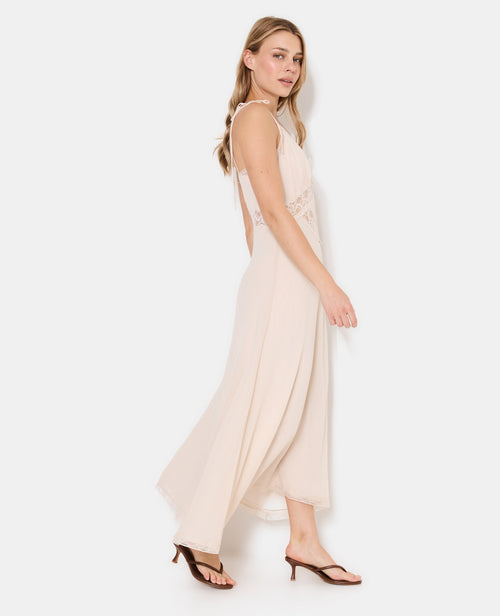 Robe longue avec dentelle esprit lingerie - PIMKIE - 2