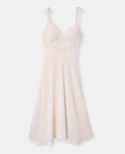 Robe longue avec dentelle esprit lingerie - PIMKIE - 4