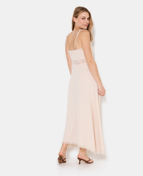 Robe longue avec dentelle esprit lingerie - PIMKIE - 6