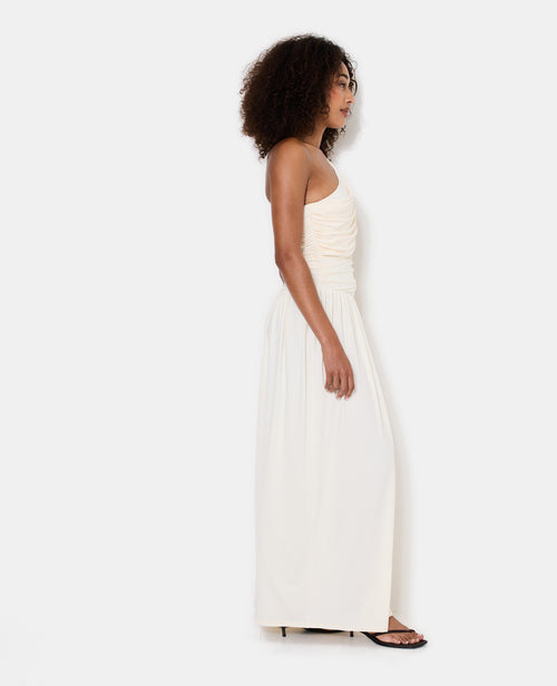 Robe longue asymétrique avec fronces et drapés - PIMKIE - 2