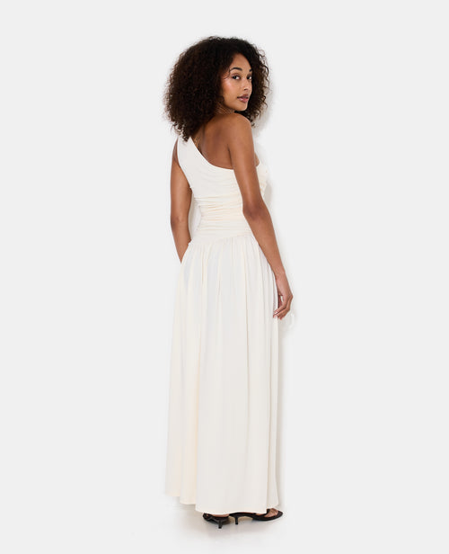 Robe longue asymétrique avec fronces et drapés - PIMKIE - 6