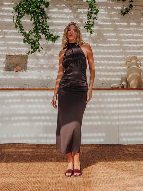 Robe longue dos-nu emmanchures américaines - PIMKIE - 1