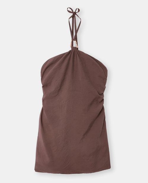 Robe courte dos-nu avec détail bijou - PIMKIE - 4