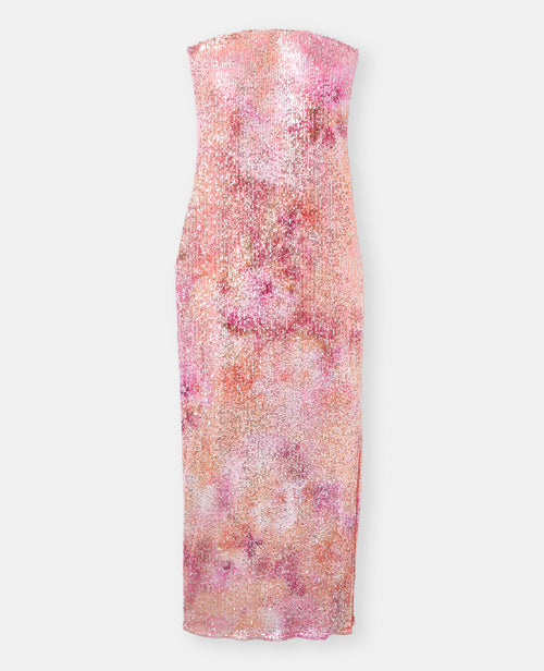 Robe bustier avec sequins et fente - PIMKIE - 4