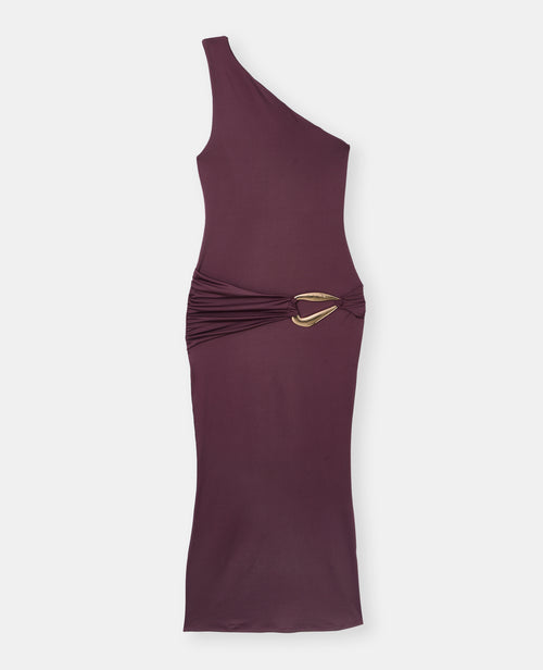 Robe longue asymétrique avec ceinture et boucle - PIMKIE - 4