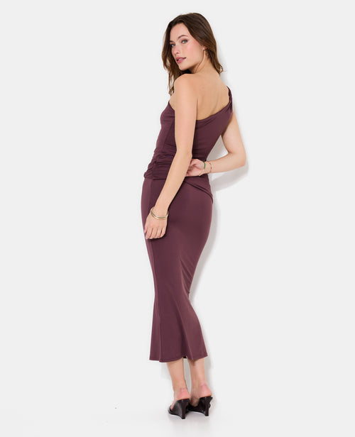 Robe longue asymétrique avec ceinture et boucle - PIMKIE - 6