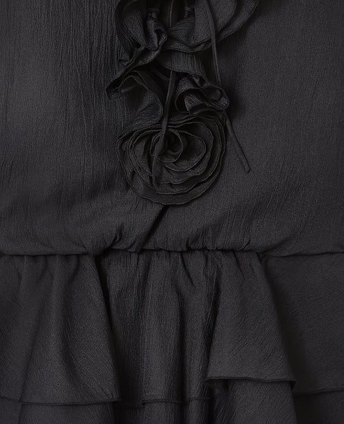 Robe courte en voile avec volants et fleurs - PIMKIE - 7