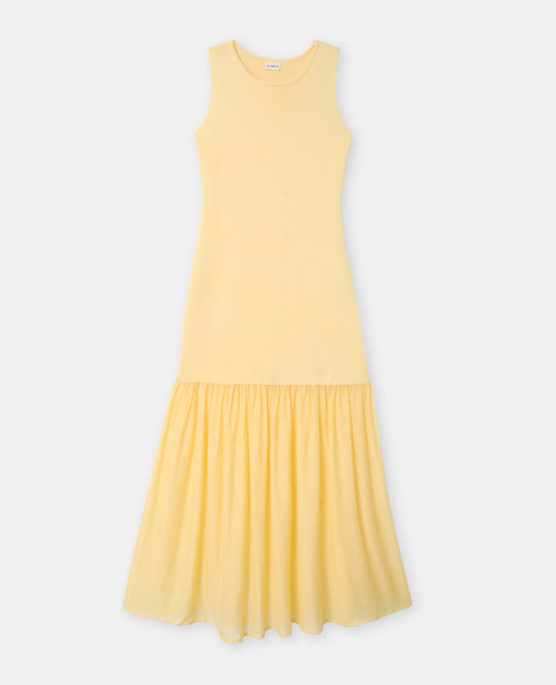 Robe longue en maille avec volant tissu léger - PIMKIE - 4