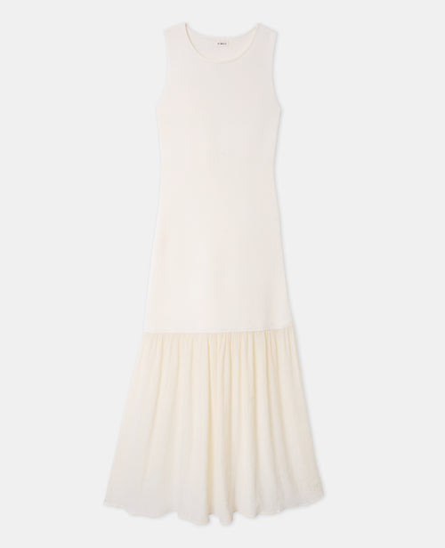Robe longue en maille avec volant tissu léger - PIMKIE - 4