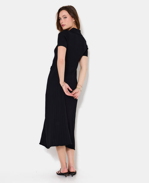 Robe longue en maille avec boutons dorés - PIMKIE - 6