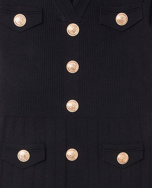 Robe longue en maille avec boutons dorés - PIMKIE - 7