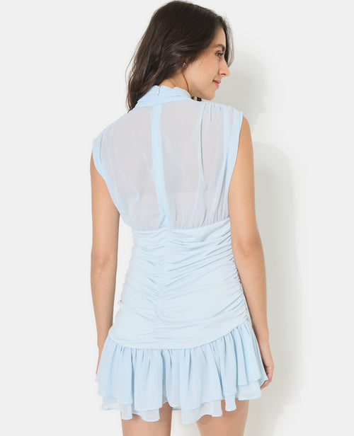 Robe courte avec fronces et volants - PIMKIE - 6