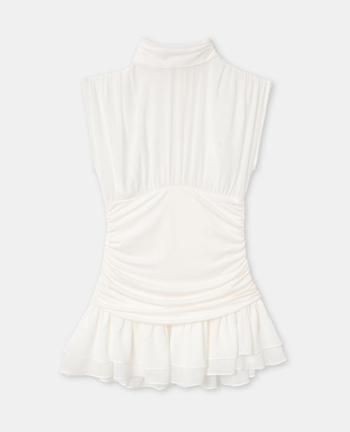 Robe courte avec fronces et volants - PIMKIE - 4