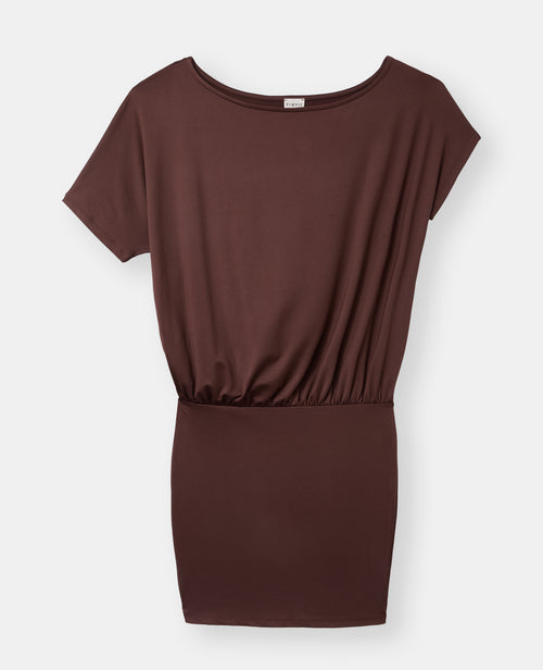 Robe courte asymétrique en maille fluide - PIMKIE - 4