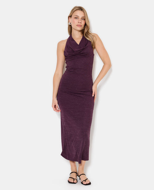 Robe longue dos-nu en maille avec lurex - PIMKIE - 5