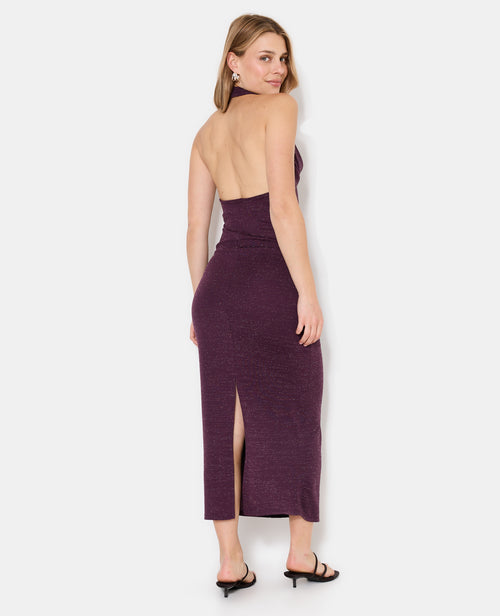 Robe longue dos-nu en maille avec lurex - PIMKIE - 6