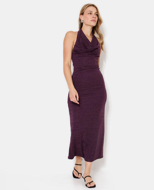 Robe longue dos-nu en maille avec lurex - PIMKIE - 7