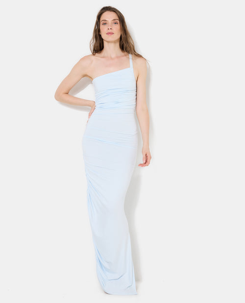 Robe longue asymétrique one shoulder avec fronces - PIMKIE - 3