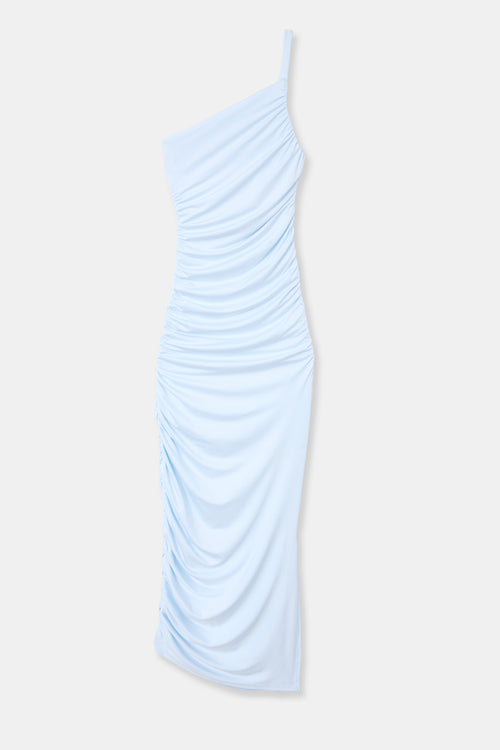 Robe longue asymétrique one shoulder avec fronces - PIMKIE - 4