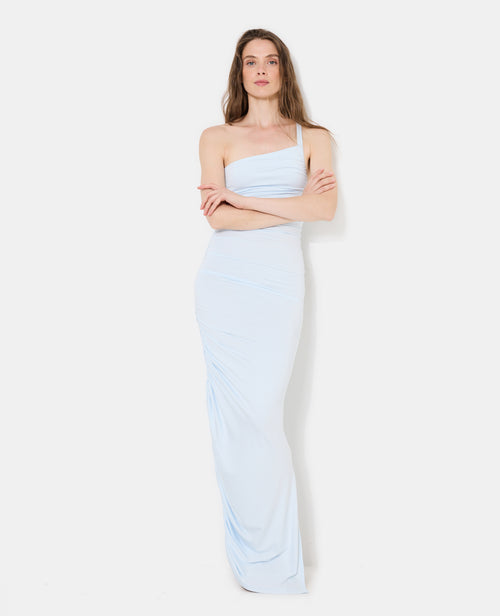 Robe longue asymétrique one shoulder avec fronces - PIMKIE - 5