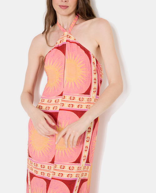 Robe longue dos-nu motif soleils - PIMKIE - 2