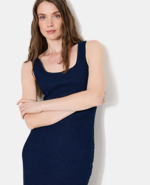 Robe longue et moulante en jean - PIMKIE - 3