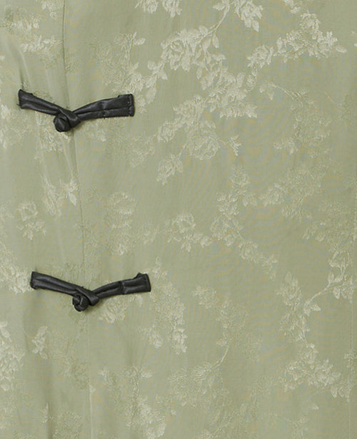 Robe courte esprit Asie en satin boutons brandebourg - PIMKIE - 7