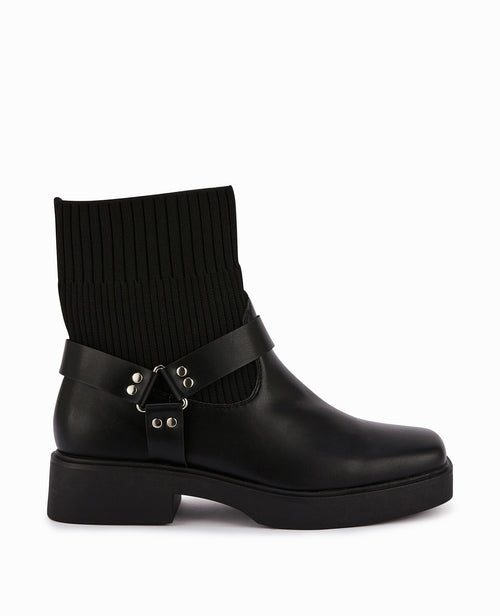 Boots bi-matière bouts carrés - PIMKIE - 3