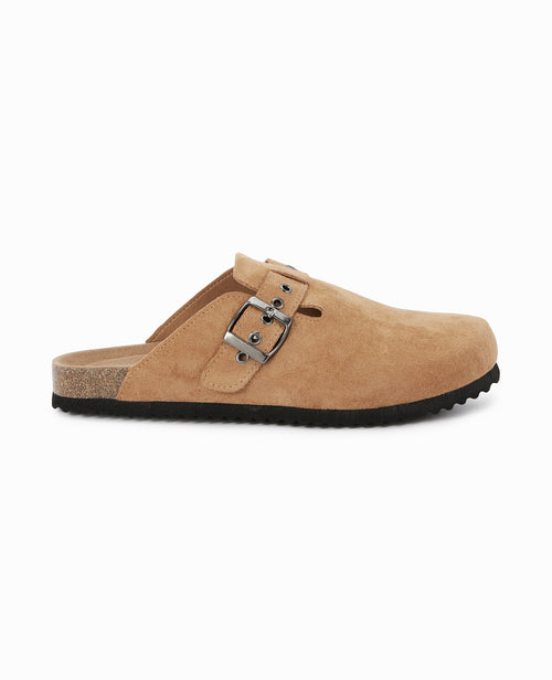 Mules fermées esprit sabot en suédine - PIMKIE - 2