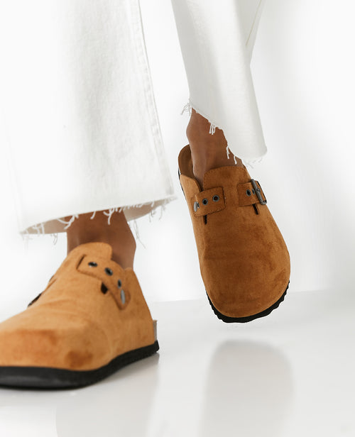 Mules fermées esprit sabot en suédine - PIMKIE - 7