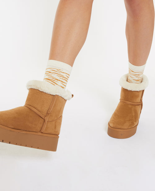 Paire de chaussettes zébrées - PIMKIE - 2