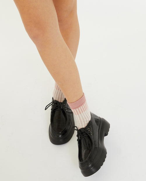 Paire de chaussettes motif pied-de-poule - PIMKIE - 2