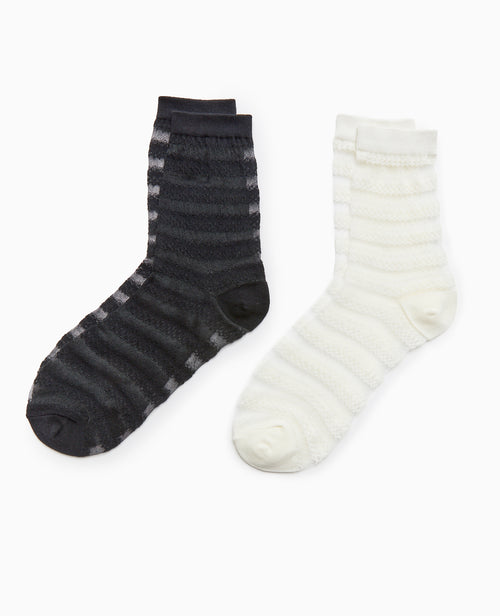 Paire de chaussettes bi-matière - PIMKIE - 4