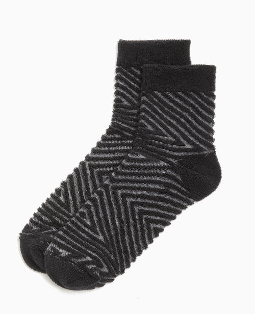 Paire de chaussettes avec rayures maille bouclette - PIMKIE - 4